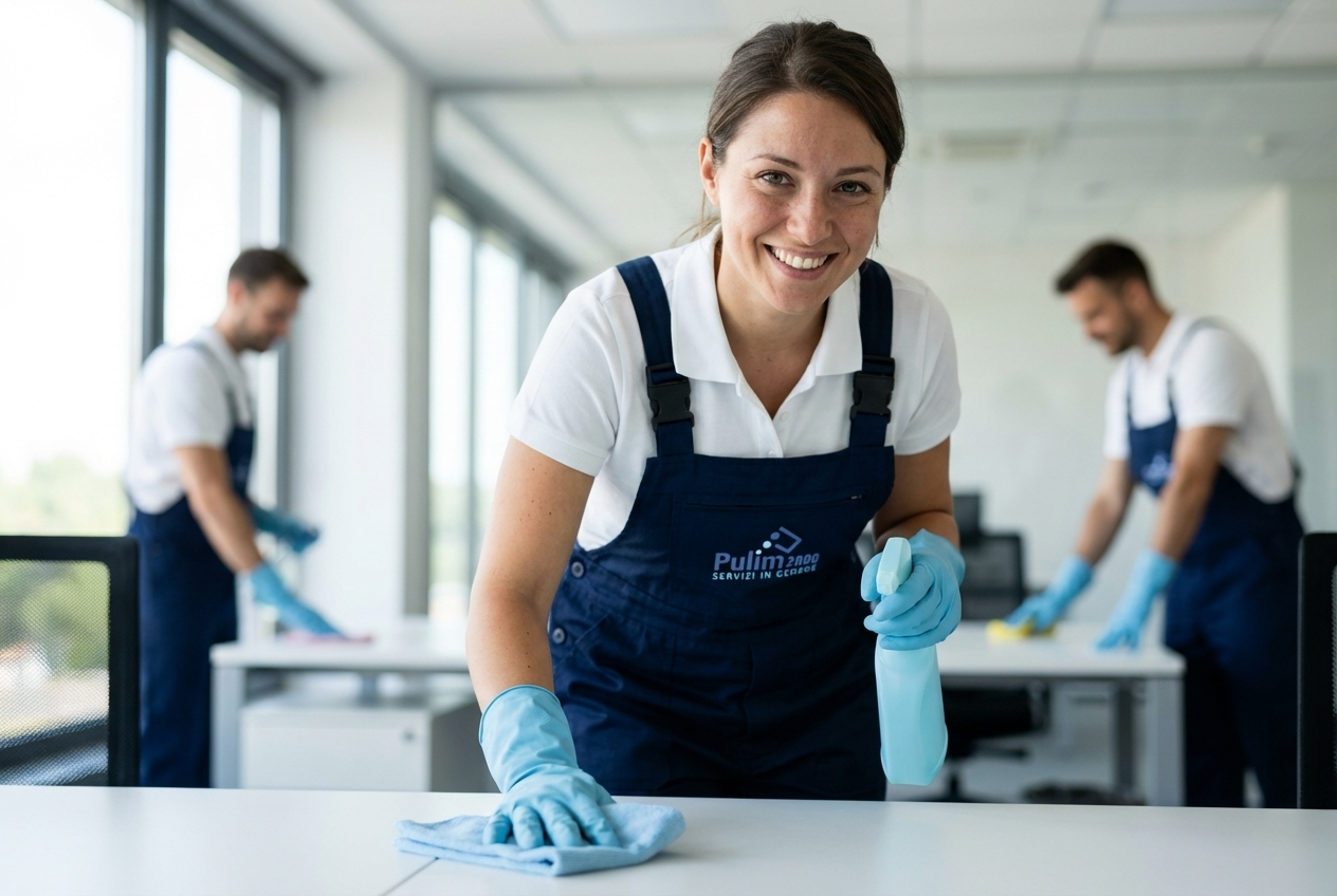 Operatore Pulim 2000 al lavoro in un ambiente professionale